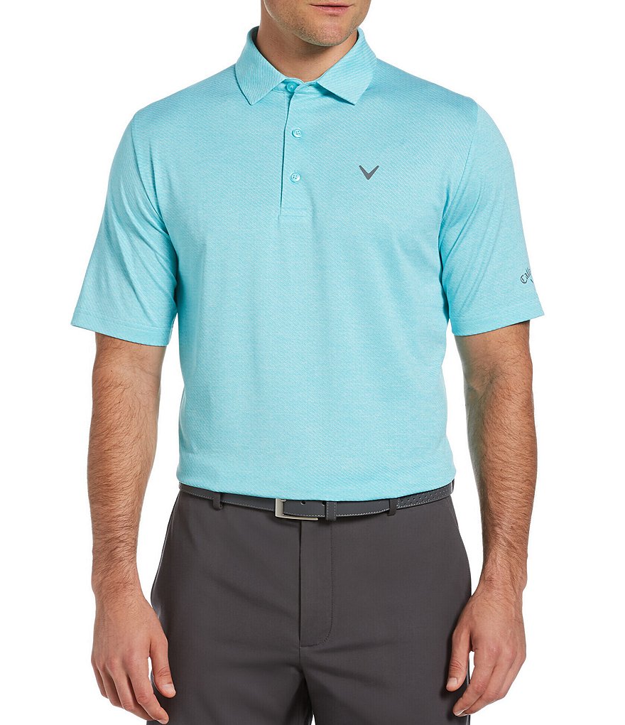 Callaway Short-Sleeve Ventilated Heather Swing Tech&trade; OptiDri&trade; Golf Polo