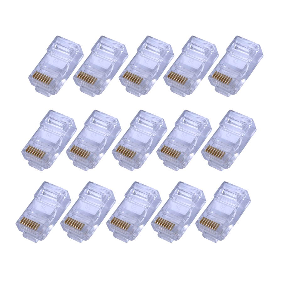 200 units - RJ45 Connectors,RJ-45 Plugs For Network Cable,RJ45 Cable,RJ45 Plugs,RJ48 RJ45 Crystal Head,CAT6 CAT5 CAT5E 8p8c