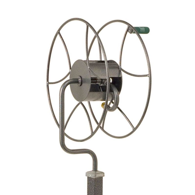 Yard Butler Free Standing Mountable Steel Swivel Garden Outdoor Hose Reel