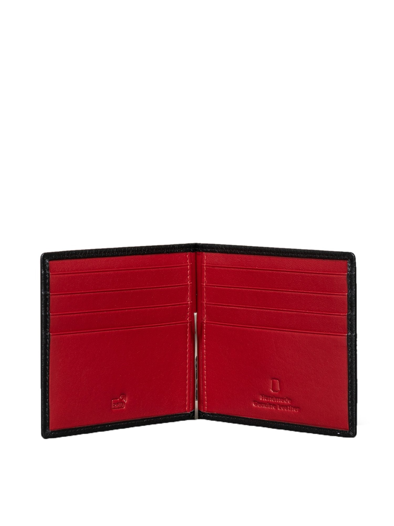 Mai Soli Dollaro Black Casual Leather Money Clip Wallet for Men