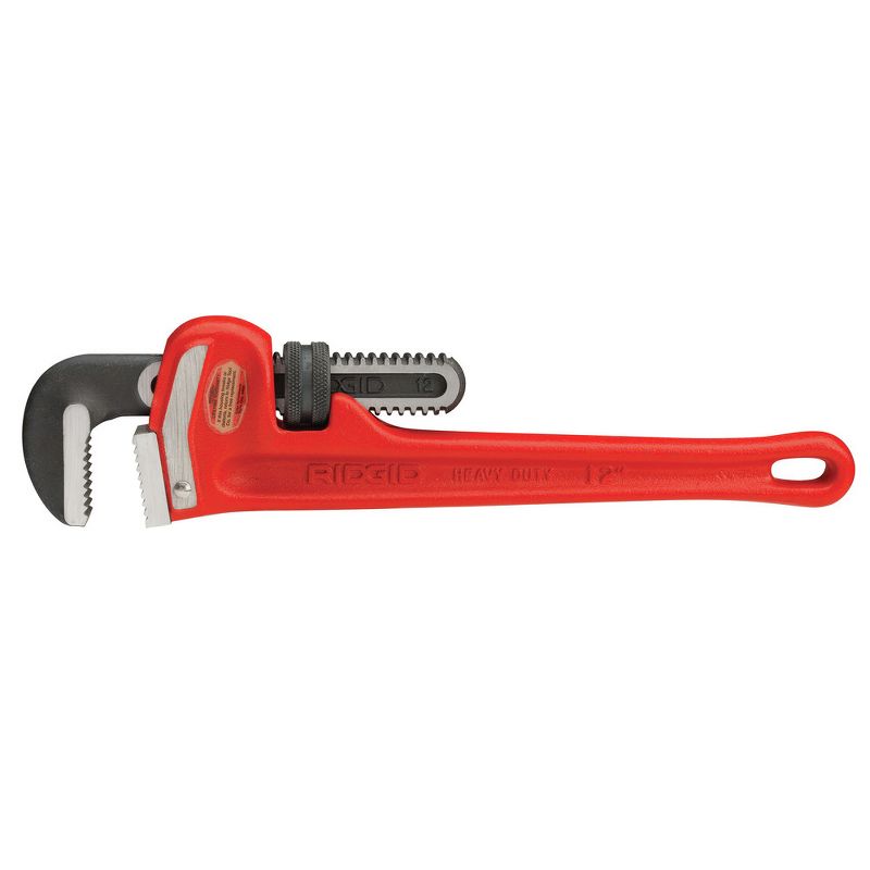 Ridgid 12 Cast-Iron 2 in. Jaw Capacity 12 in. Long Straight Pipe Wrench