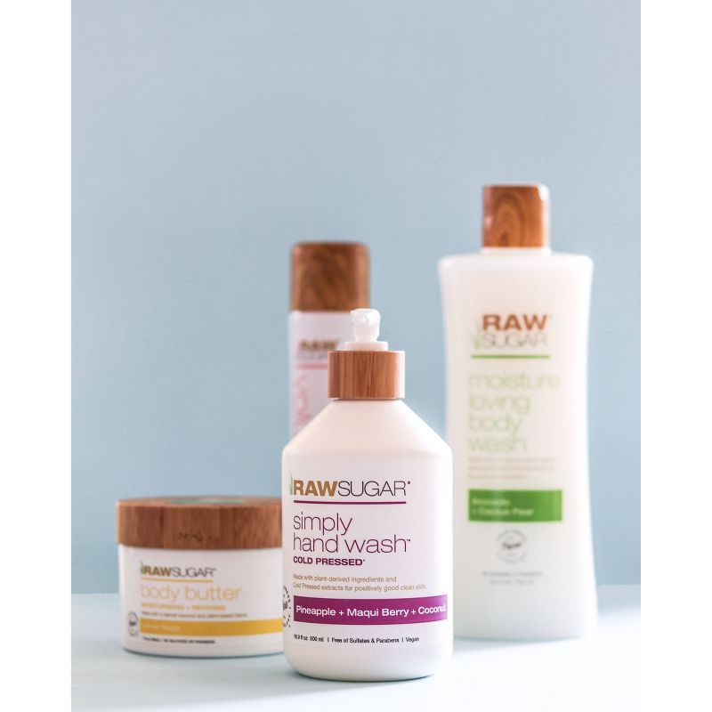 Raw Sugar Simply Hand Wash Pineapple + Maqui Berry + Coconut - 16.9 fl oz