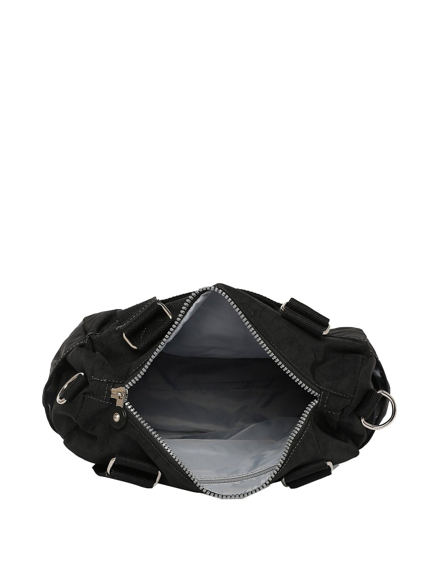 Baomi Black Solid Medium Handbag