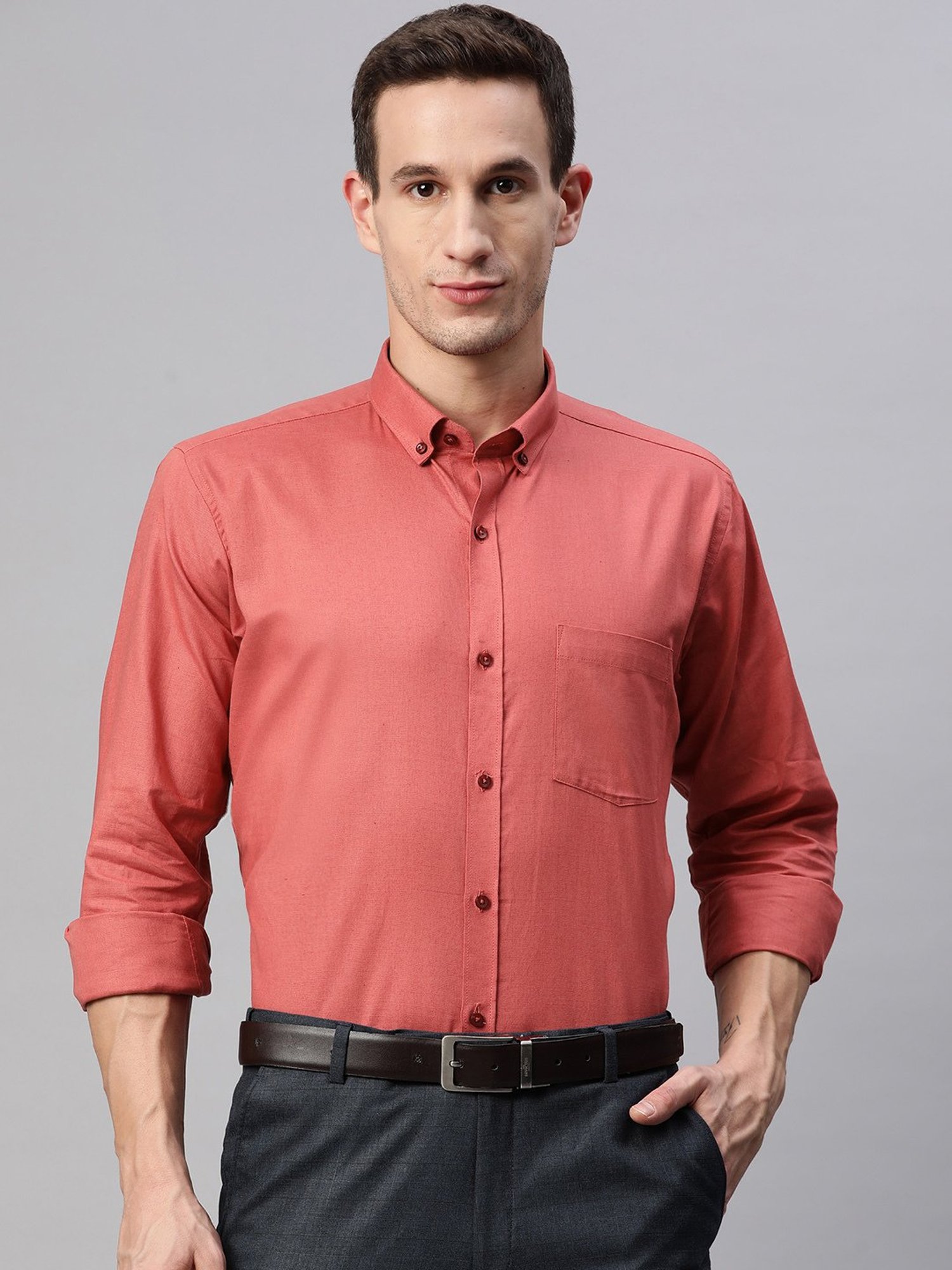 ManQ Coral Regular Fit Shirt