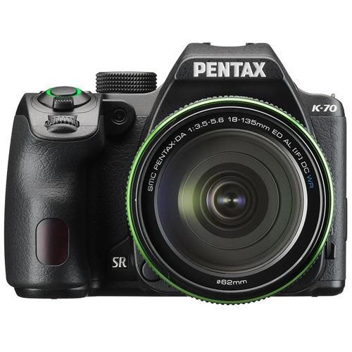 Pentax K-70 DSLR with SMC DA 18-135mm f/3.5-5.6 ED AL CD WR Lens, Black #16256