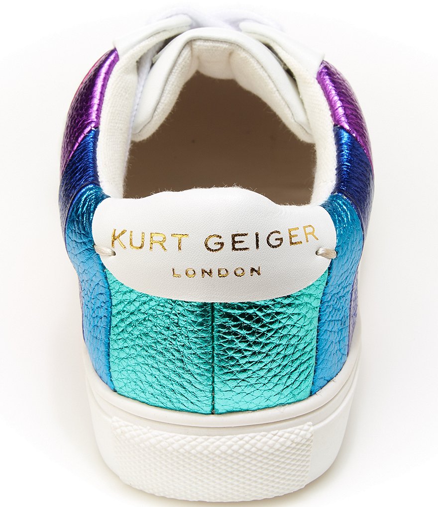 Kurt Geiger London Girls' Mini Lane Rainbow Stripe Sneakers (Youth)
