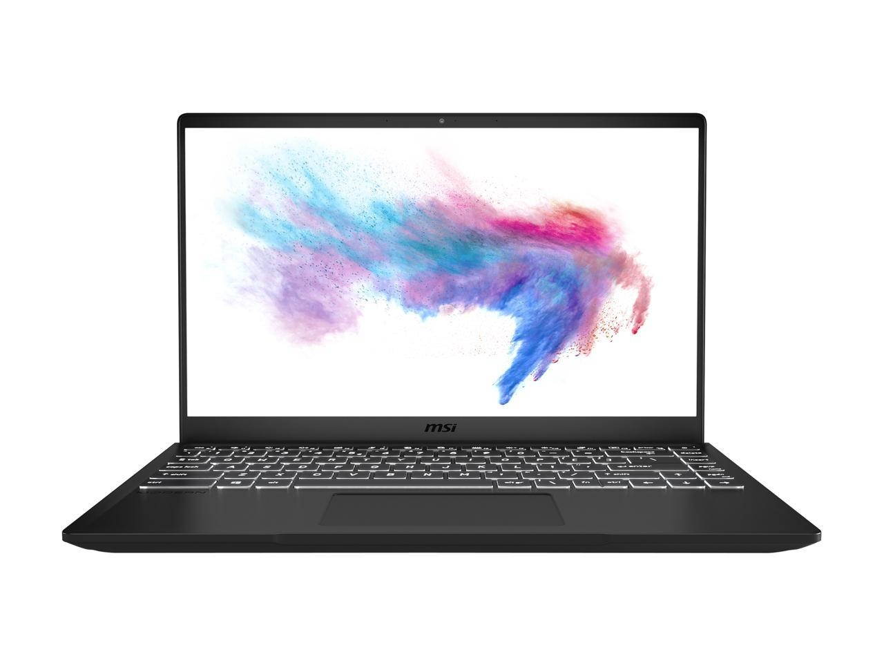 MSI Modern Home & Business Laptop (Intel i3-10110U 2-Core, 16GB RAM, 2TB PCIe SSD, 14.0" Full HD (1920x1080), Intel UHD, Wifi, Bluetooth, Webcam, 1xHDMI, Backlit Keyboard, SD Card, Win 10 Home)