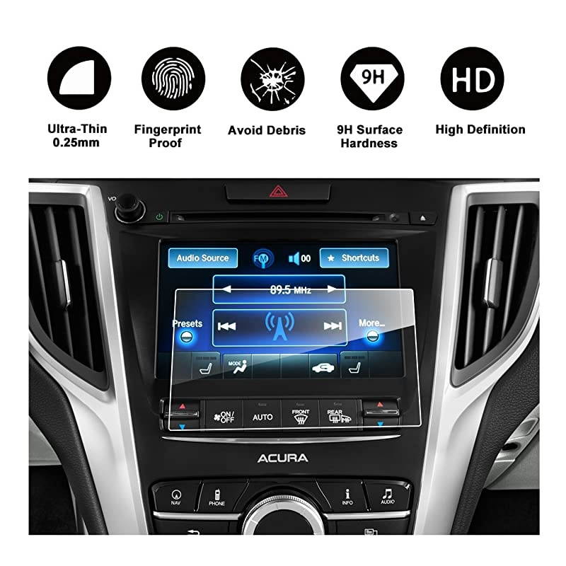 20152018 Acura TLX ODMD Display 7Inch Lower Touch Screen Protector  HD Clear Tempered Glass Guard Shield ScratchResistant Ultra HD Extreme Clarity