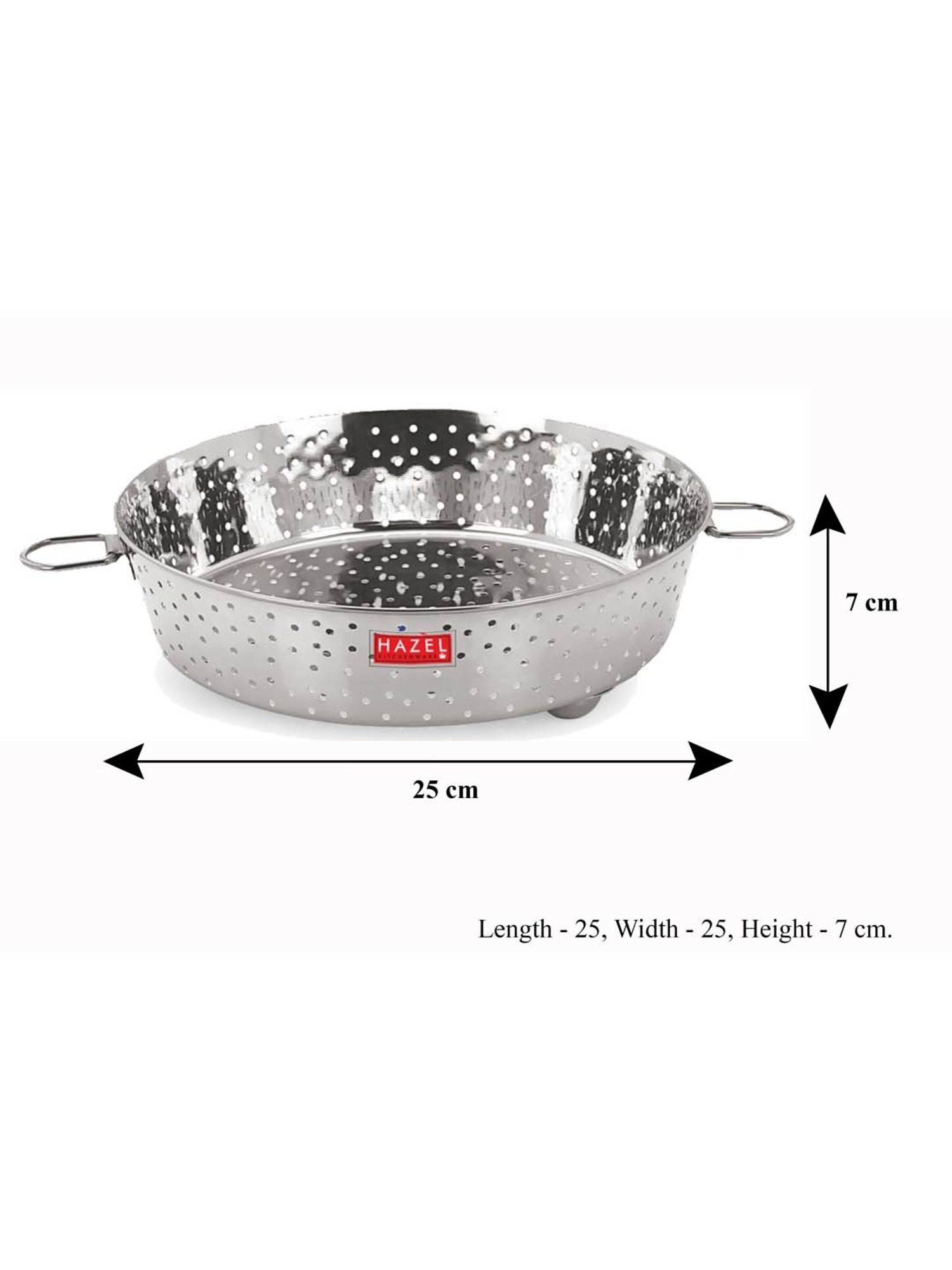 Hazel Silver Stainless Steel Food & Vegetable Strainer Colander