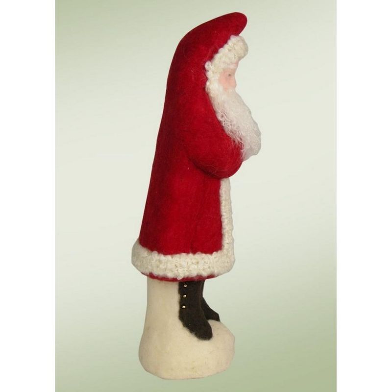 Byers Choice 16.5" Red and Cream Wool Felted Belsnickel Santa Christmas Table Top Decoration