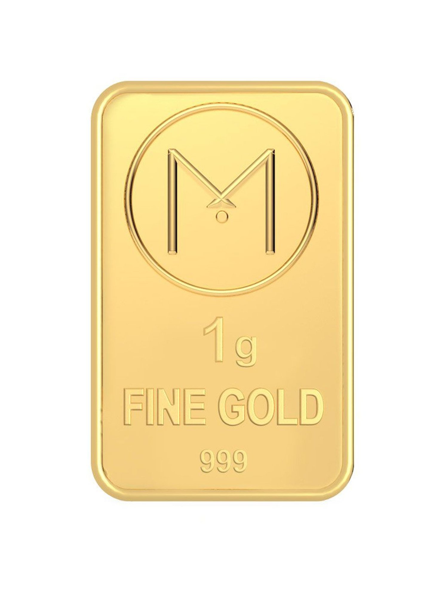 Malabar Gold and Diamonds Rose 24k (999) 1gm Gold Bar