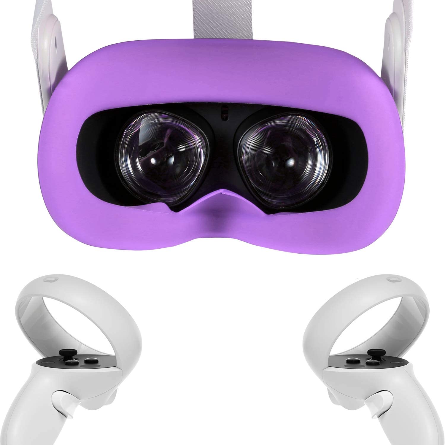 Newest VR Silicone Interfacial Cover for Oculus Quest 2 Face Protect Skin Sweatproof Lightproof Anti-Leakage