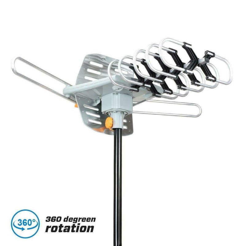 Leadzm 1080P TA-102G Outdoor Amplified HD TV Antenna High Gain 36dB UHF/VHF/FM