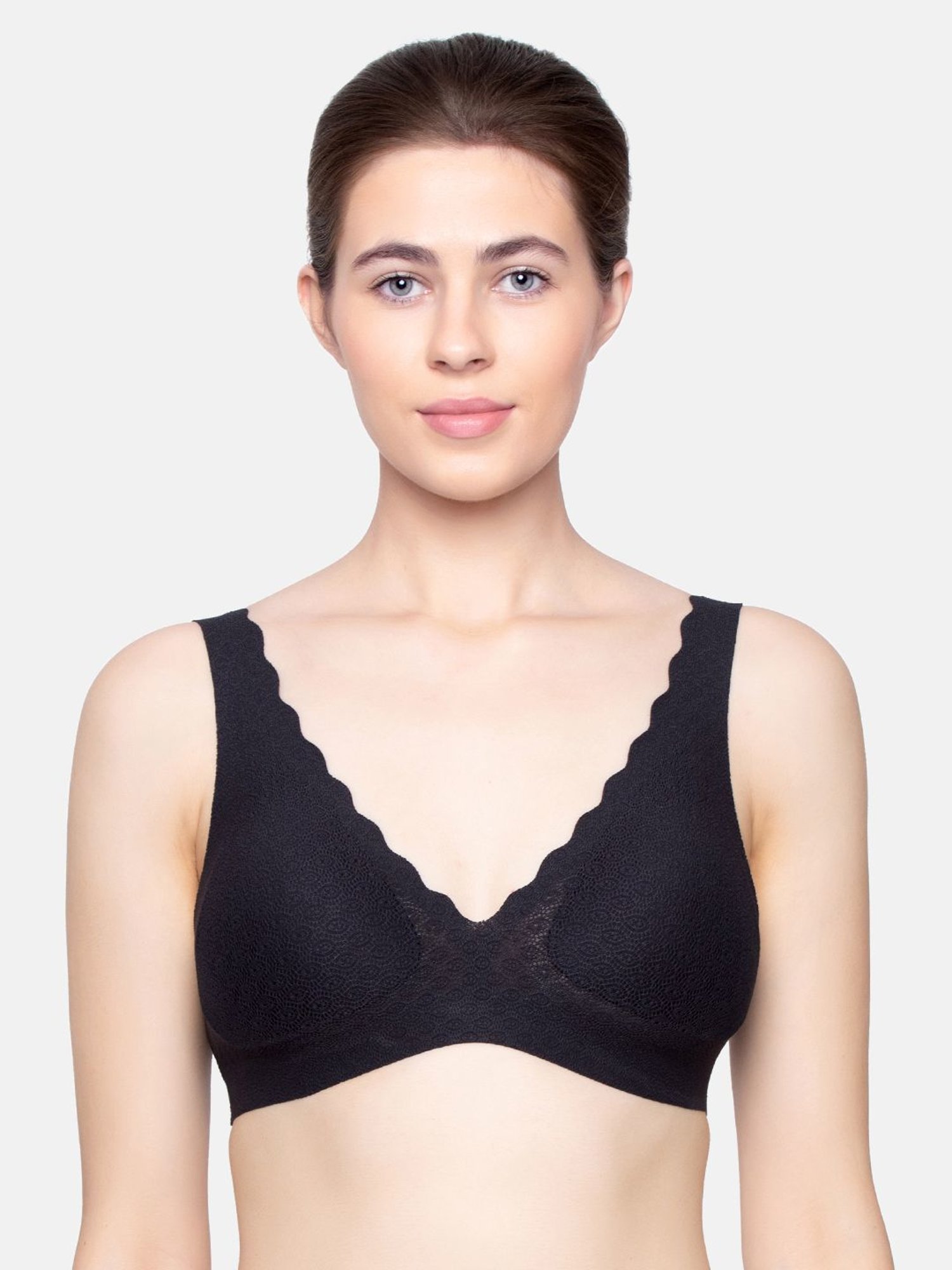 Sloggi Black Non-Wired Padded Bralette Bra