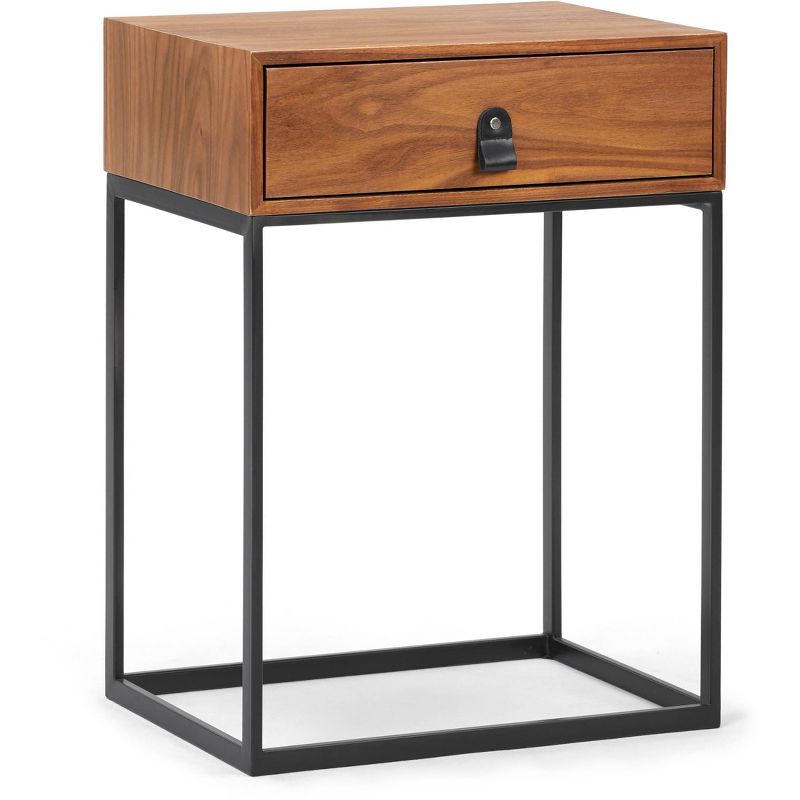 Milo Side Table Walnut - ClickDecor