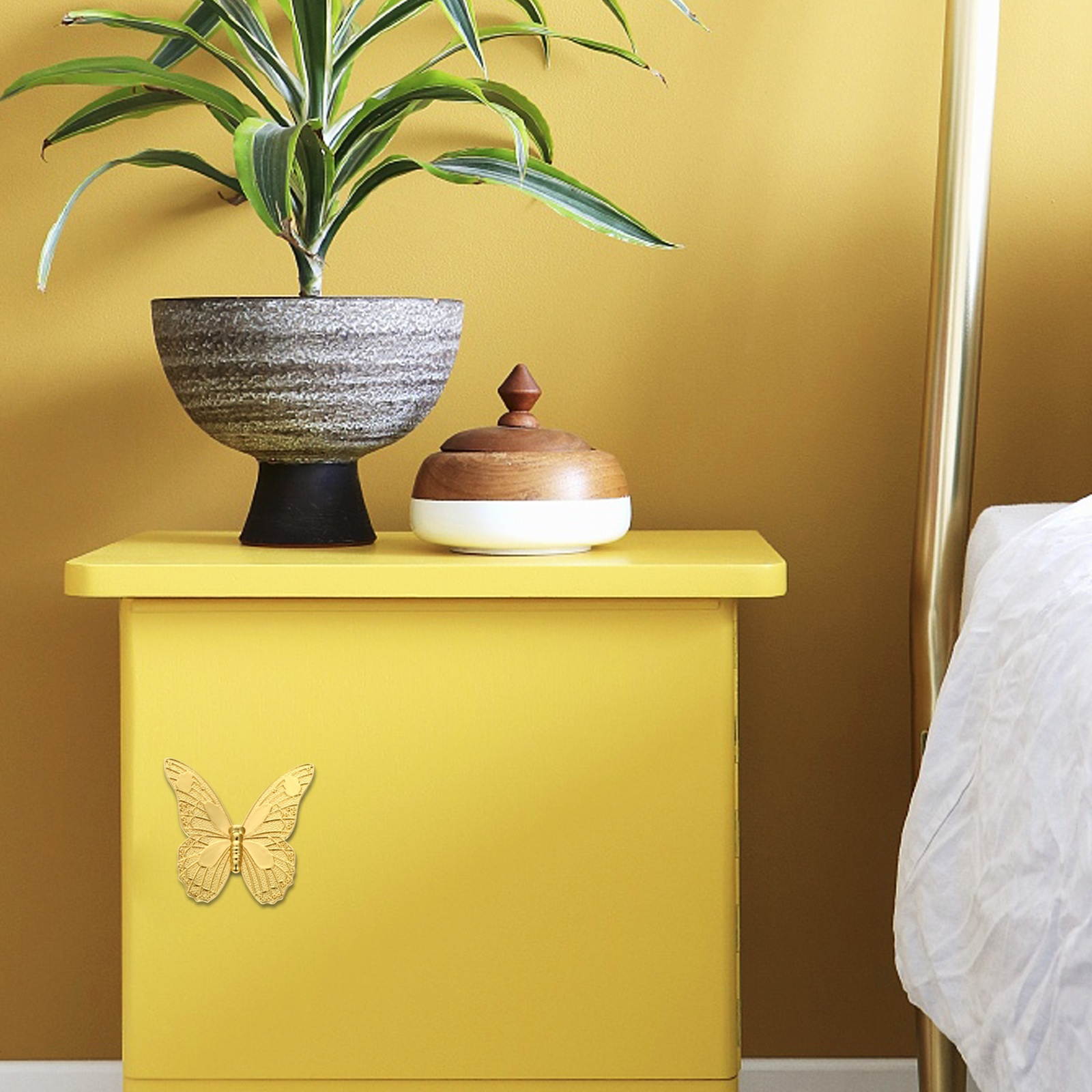 4pcs Furniture Wardrobe Butterflies Pull Handle Cabinet Knob Door Handle Drawer Handle