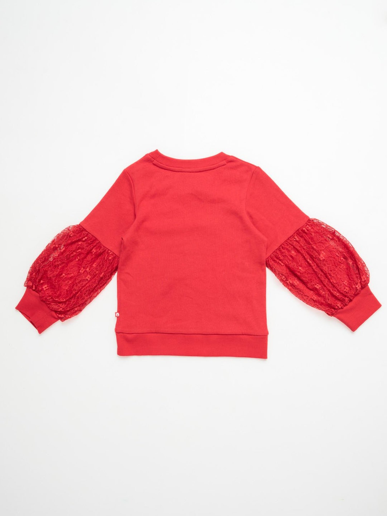 Nino Bambino Kids Red Solid Full Sleeves Sweatshirt