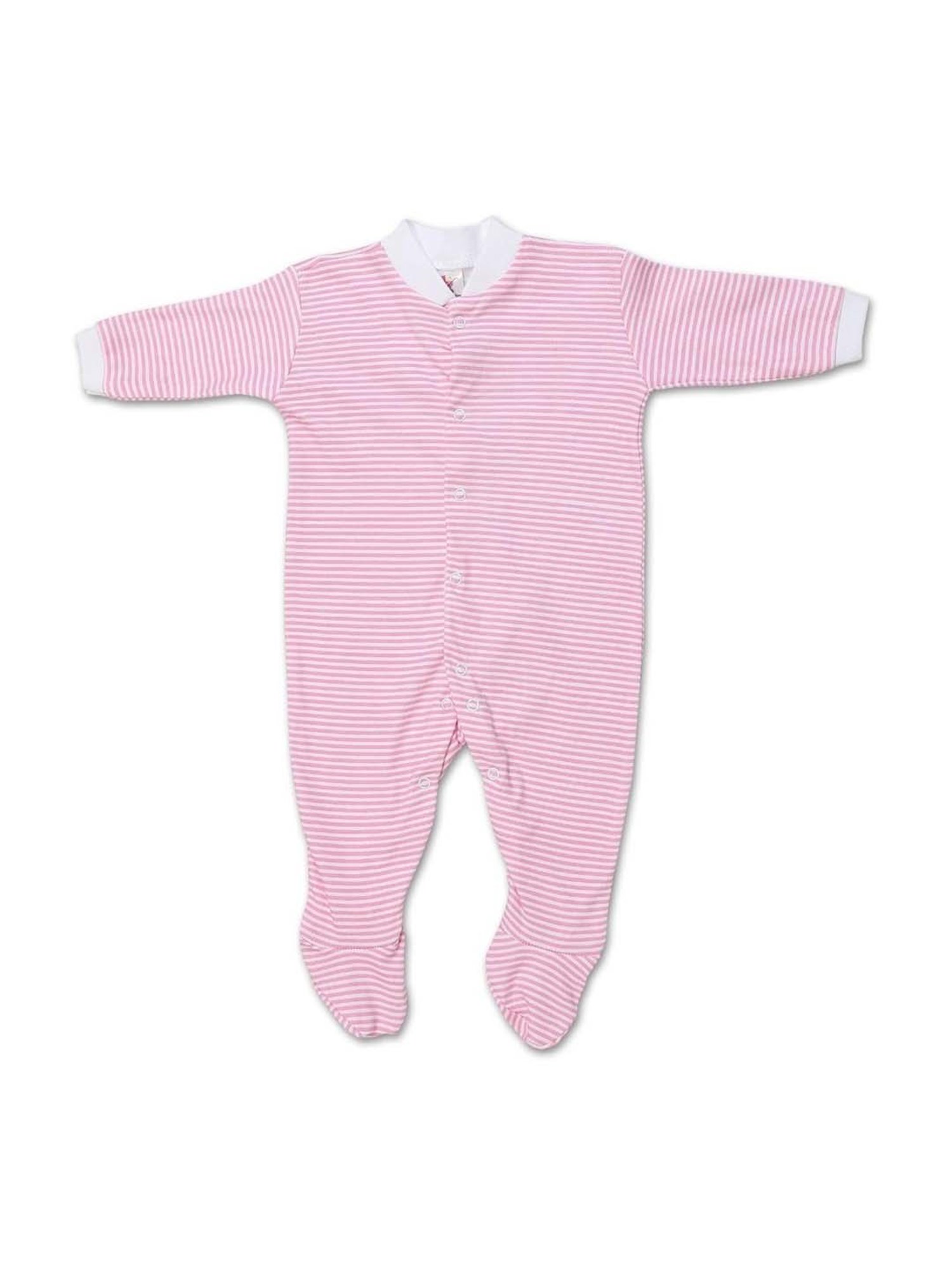 poplins Kids Multicolor Cotton Printed Full Sleeves Rompers (Pack of 3)