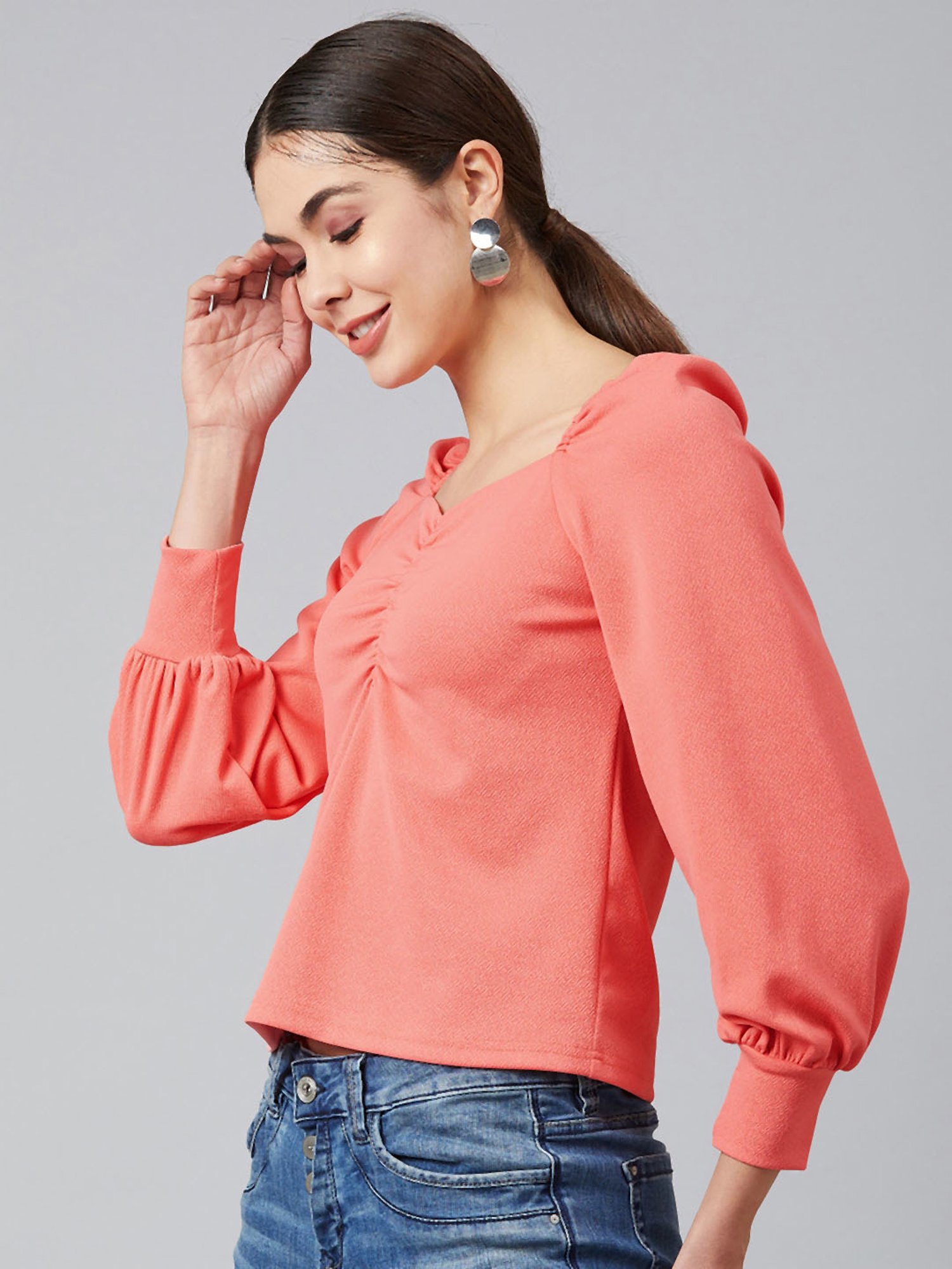 Marie Claire Peach Top