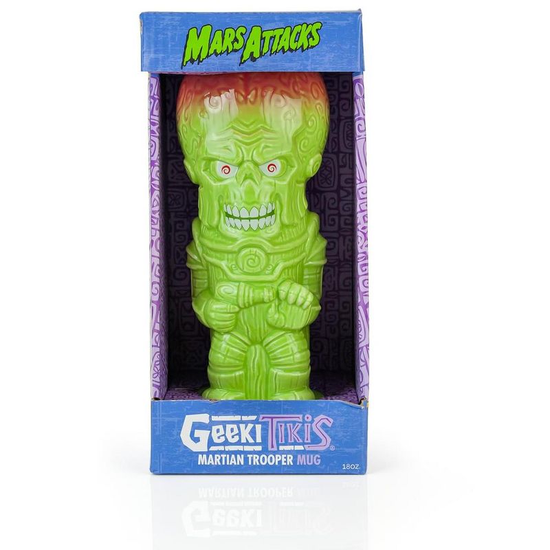 Beeline Creative Geeki Tikis Mars Attacks! Martian Trooper Ceramic Mug | Holds 18 Ounces