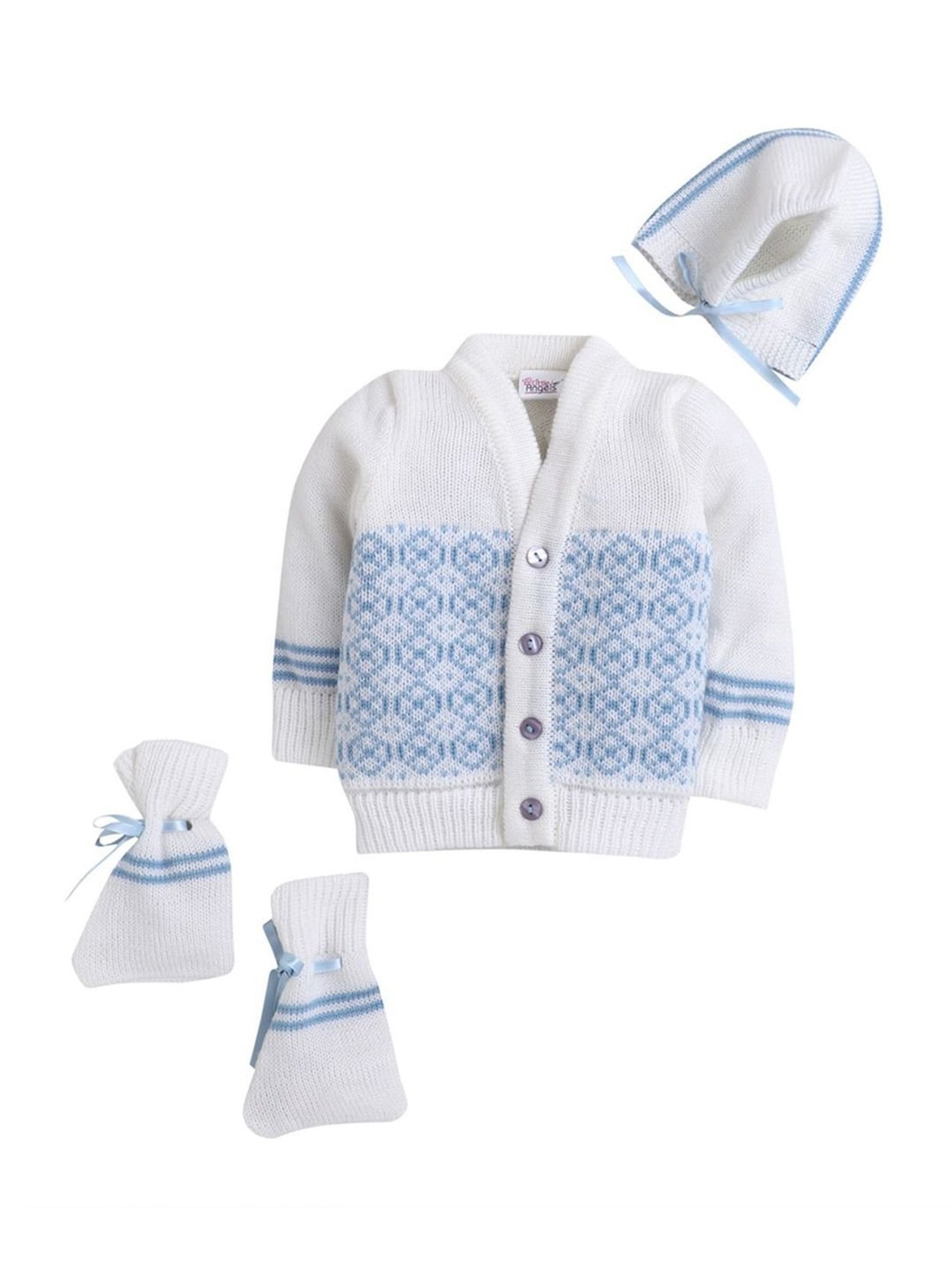 Pantaloons Baby Brown Cotton Printed Full Sleeves Sweater