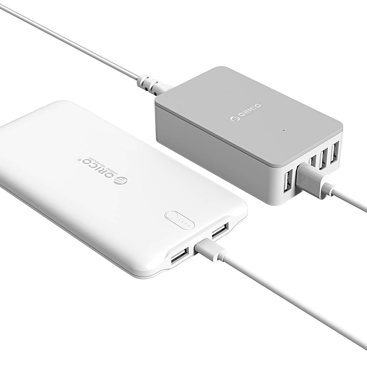 ORICO  Ultra Slim High Capacity Travel Battery Portable 10000mAh Pack Power Bank Dual USB 5V2.4A Charger with LED Power Indicator
Technology for iPhone, Samsung Galaxy and More -White (D10000)