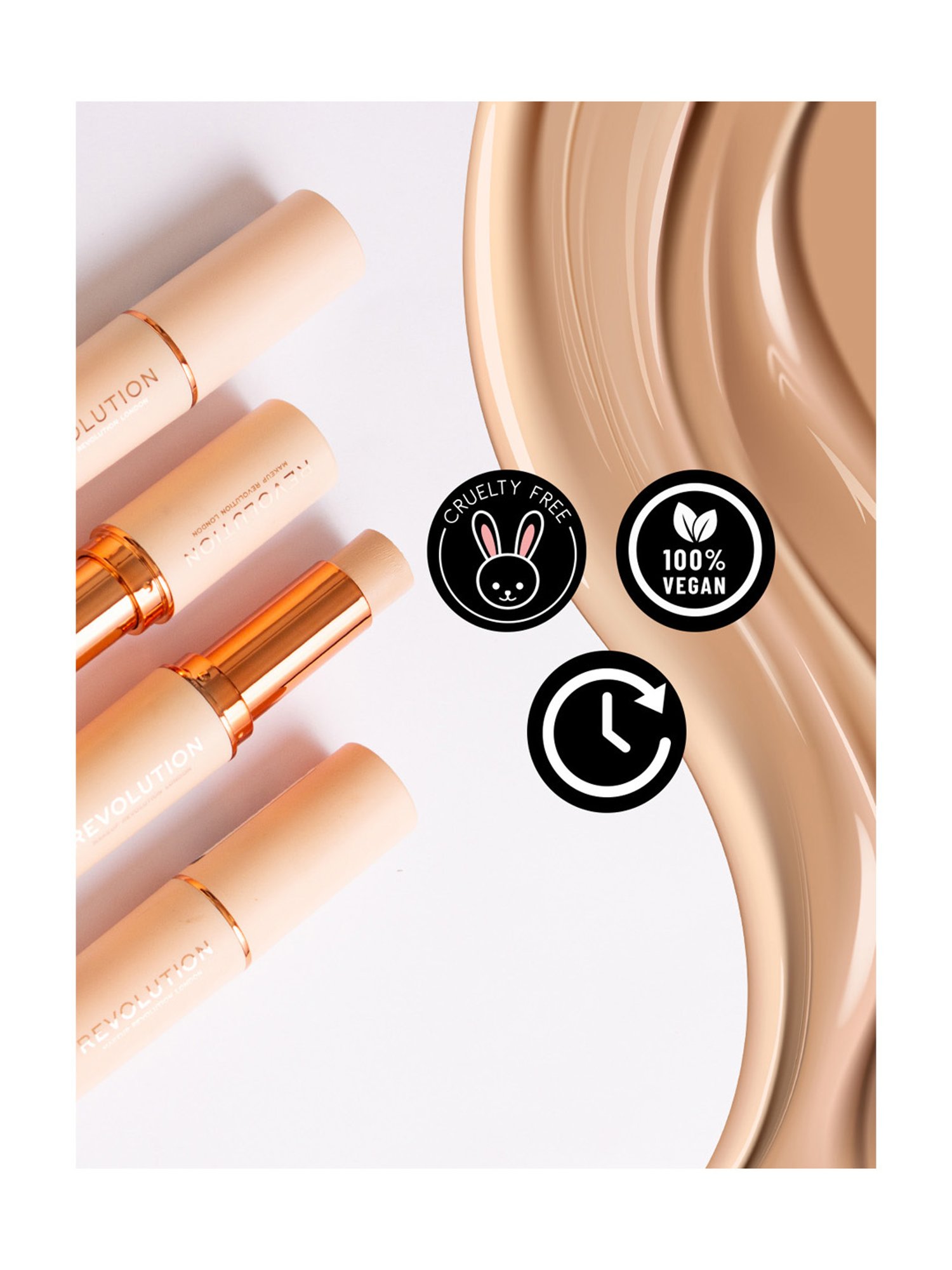 Makeup Revolution Mix 'N' Match Foundation Medium (F7 & F12) - Pack of 2