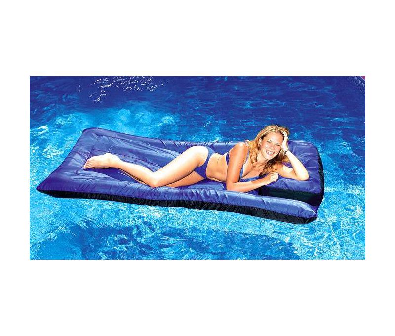 2 Swimline 9057 Swimming Pool Inflatable Fabric Covered Air Mattresses Oversized