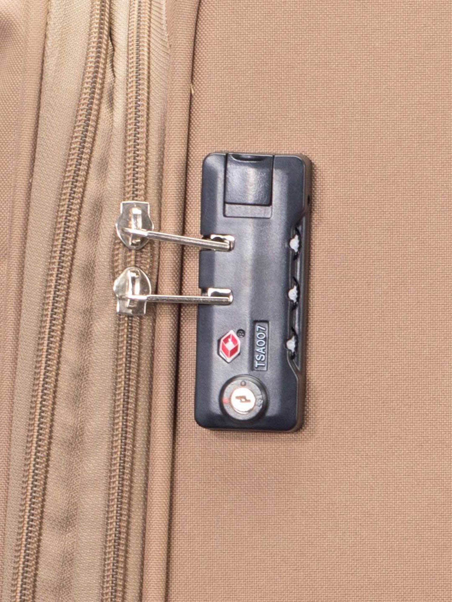 Carriall Beige 4 Wheel Large Soft Cabin Trolley Set of 2 - 79 cm