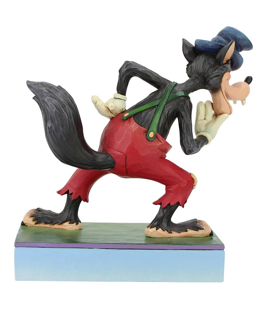 Disney Tradition by Jim Shore Three Little Pigs The Big Bad Wolf #double;I'll Huff and I'll Puff!#double; Figurine