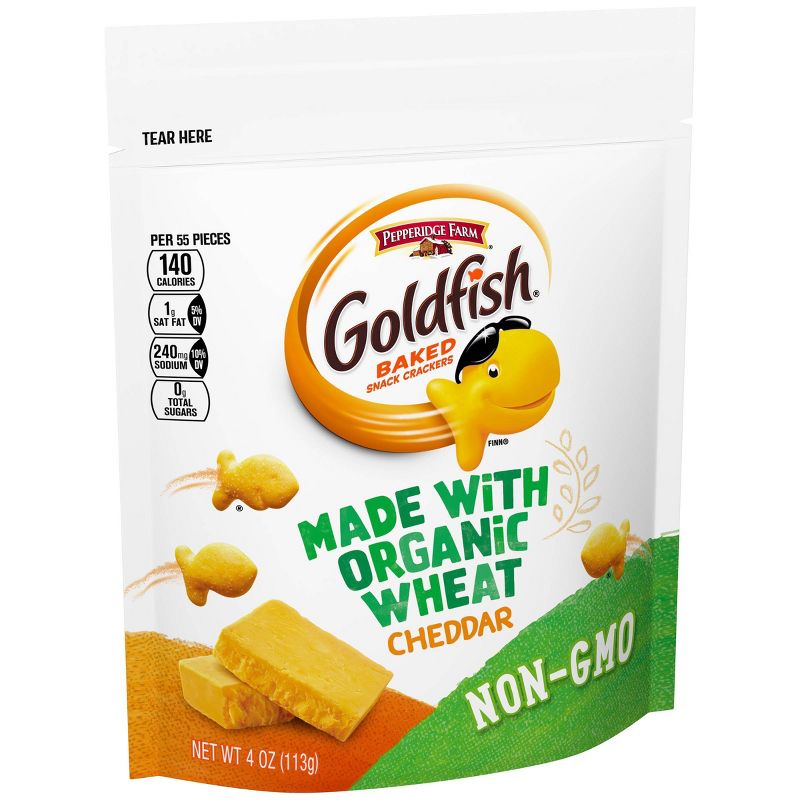 Goldfish Made with Organic Wheat Cheddar Crackers - 4oz.