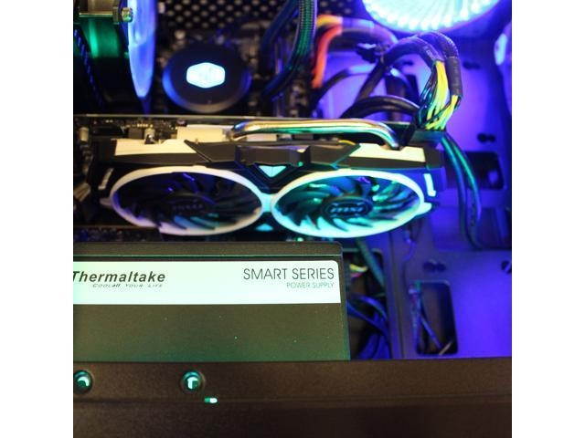 Custom PRC Ryzen Gaming PC AMD Ryzen 3 1300X 3.5GHz Quad-Core 16GB Crucial Ballistix DDR4 AMD Radeon RX 570 8GB GDDR5 HDMI VR Ready 500GB m.2 SSD 1TB HD 1200 Mbps 802.11ac WiFi LG DVDRW Windows 10 Pro