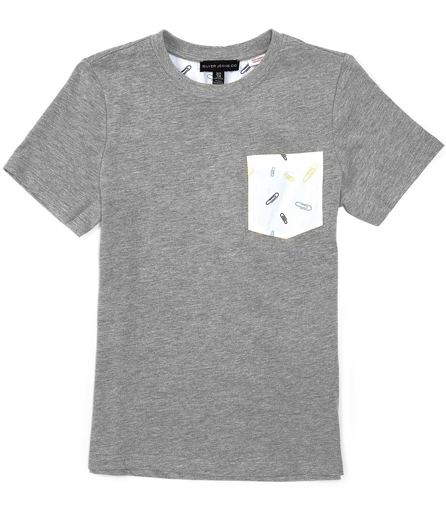 Silver Jeans Co. Big Boys 8-20 Short-Sleeve Fun Patch-Pocket Tee