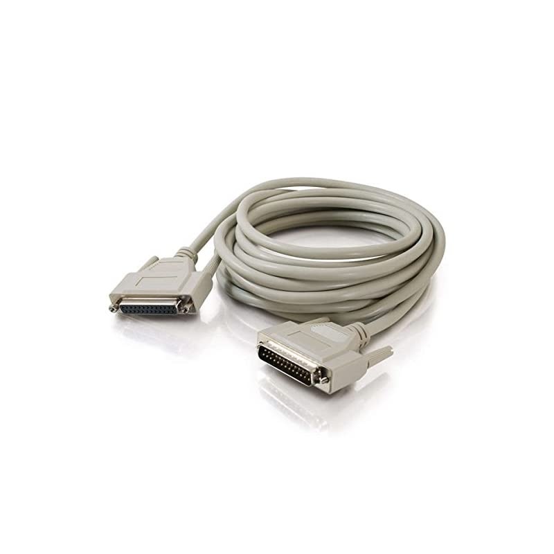 02658 DB25 M/F Serial RS232 Extension Cable, Beige (15 Feet, 4.57 Meters)
