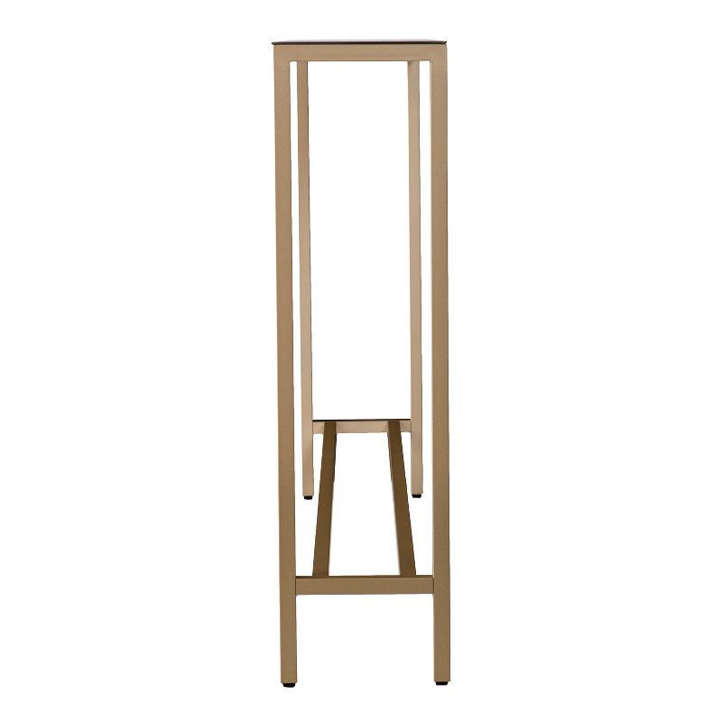 Dillard Narrow Long Console Table Deep Gold - Aiden Lane