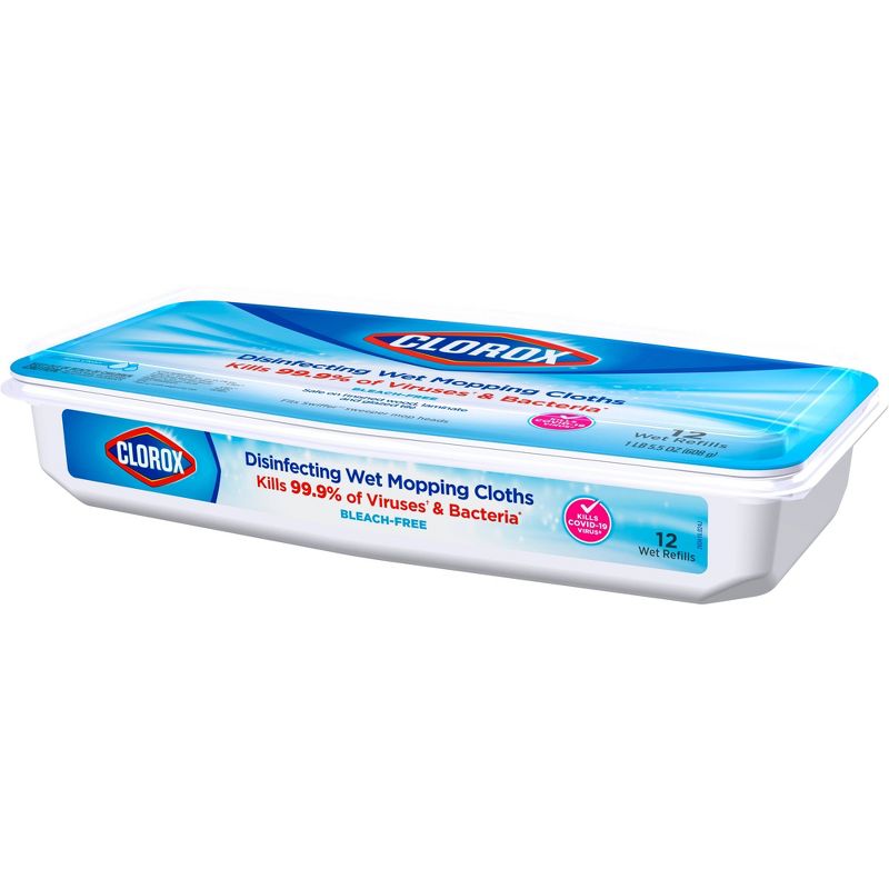Clorox Disinfecting Mopping Cloth - Rain Clean - 12ct