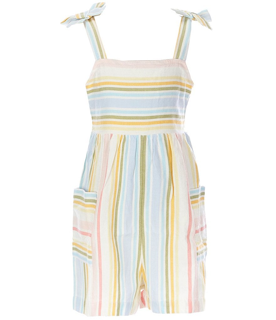 Billabong Little/Big Girls 5-14 Hey Cutie Striped Romper