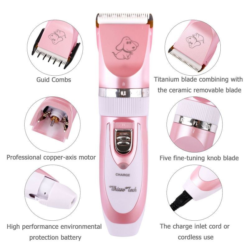 Professional Mute Pet Cat Dog Hair Clipper Trimmer Shaver Cordless Rechargeable