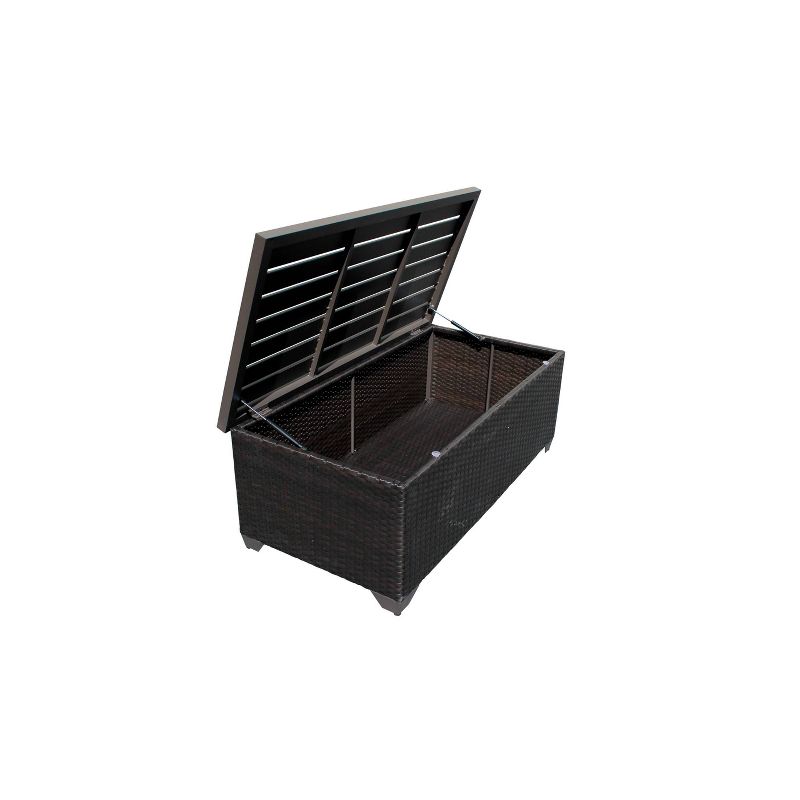 New Boston 8pc Seating Set Gray Frame Sunbrella Spectrum Denim Fabric - La-Z-Boy