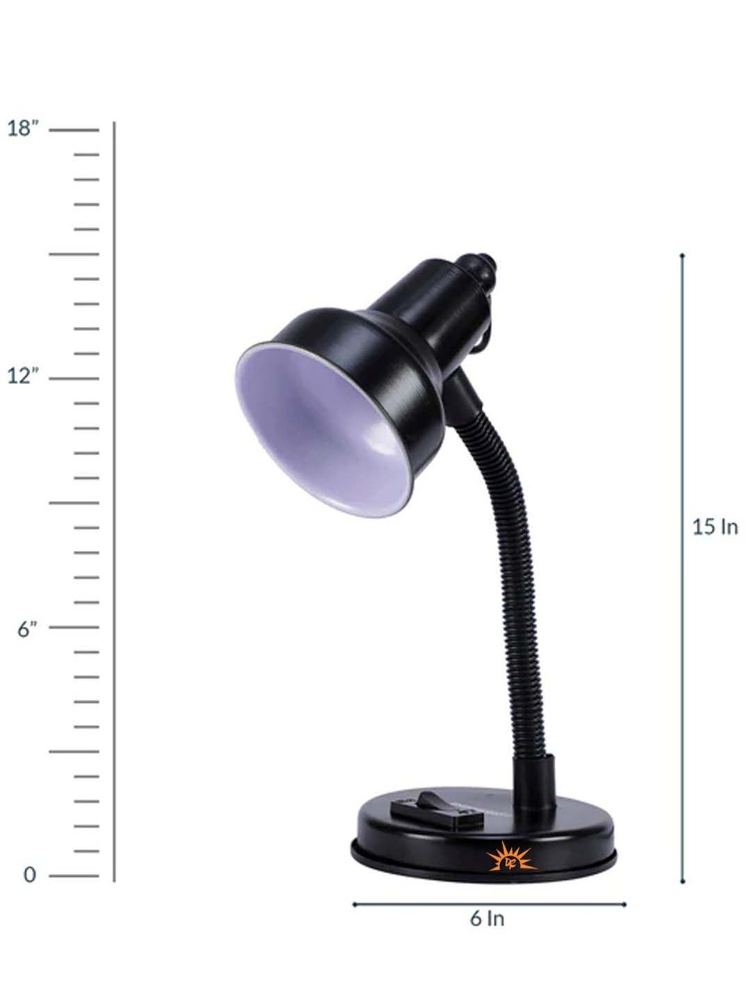 Kapoor E Illuminations Green Study Table Lamp - Set of 1