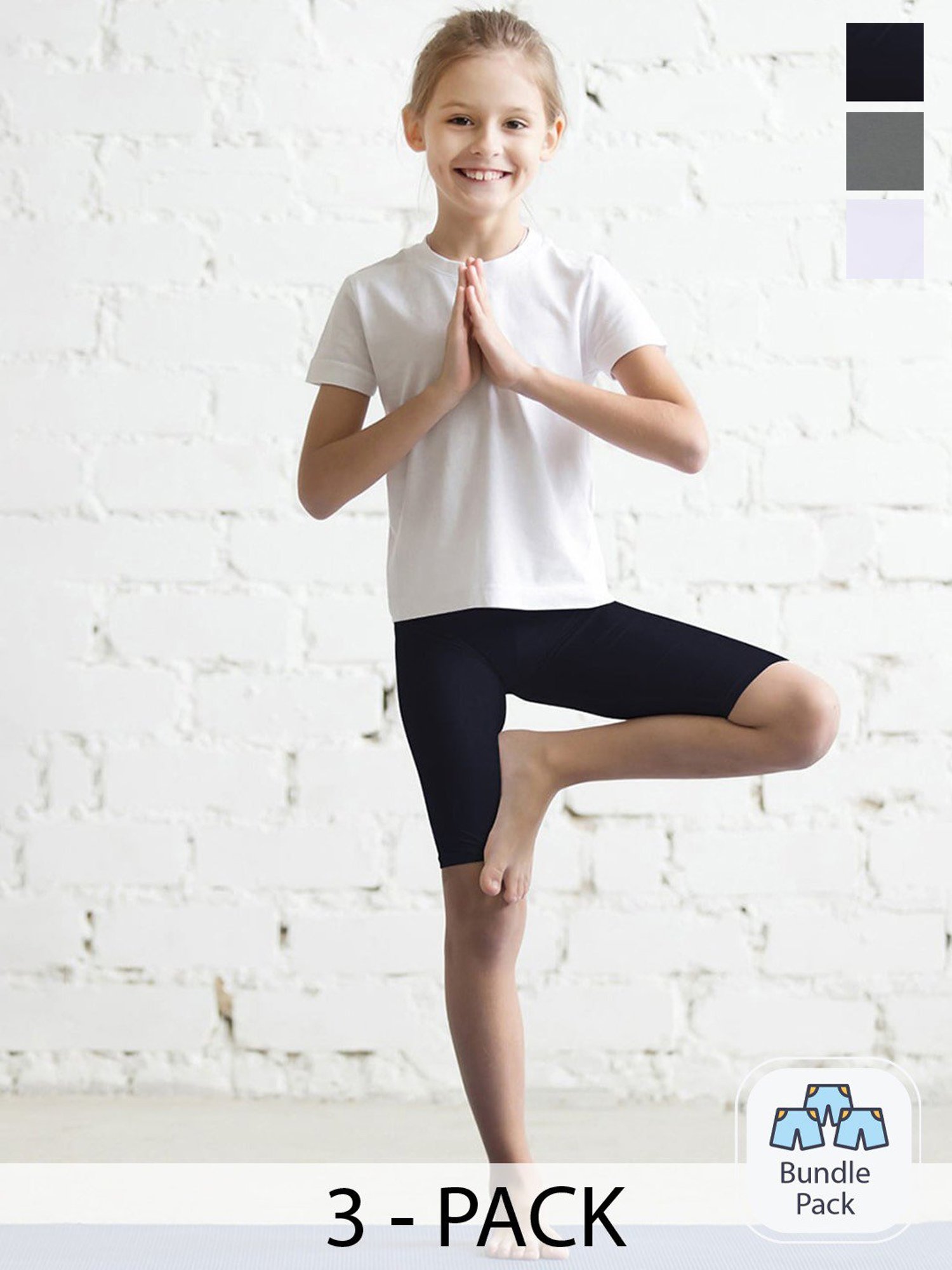 TWIN BIRDS Kids Multicolor Solid Shorts (Pack Of 3)