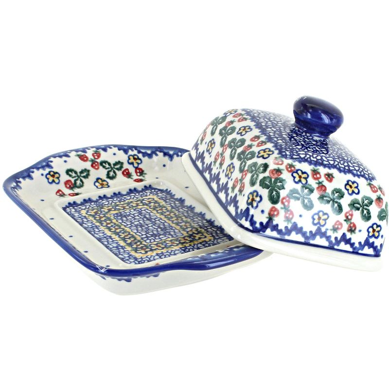 3R Studios Pressed Glass Butter Dish