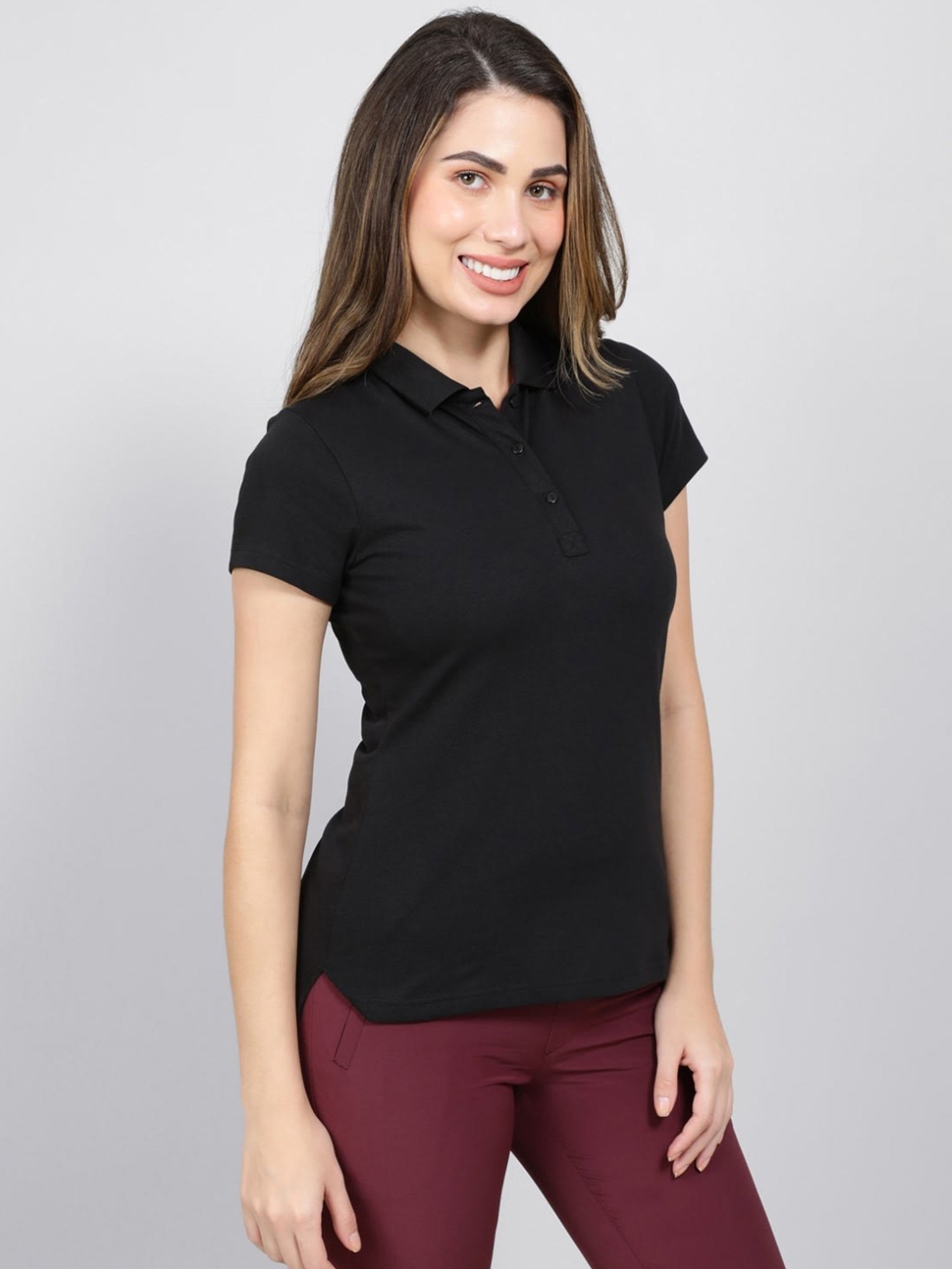 Jockey Coal Black Cotton T-Shirt