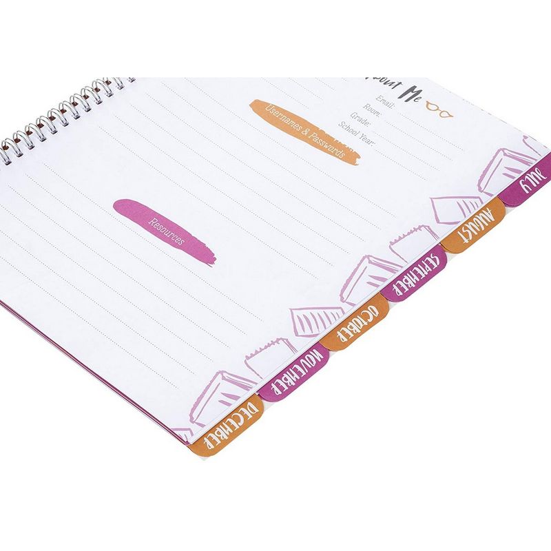2021-22 Academic Planner 8.5" x 11" Flexible Cover Weekly/Monthly Wirebound Rose - The Home Edit