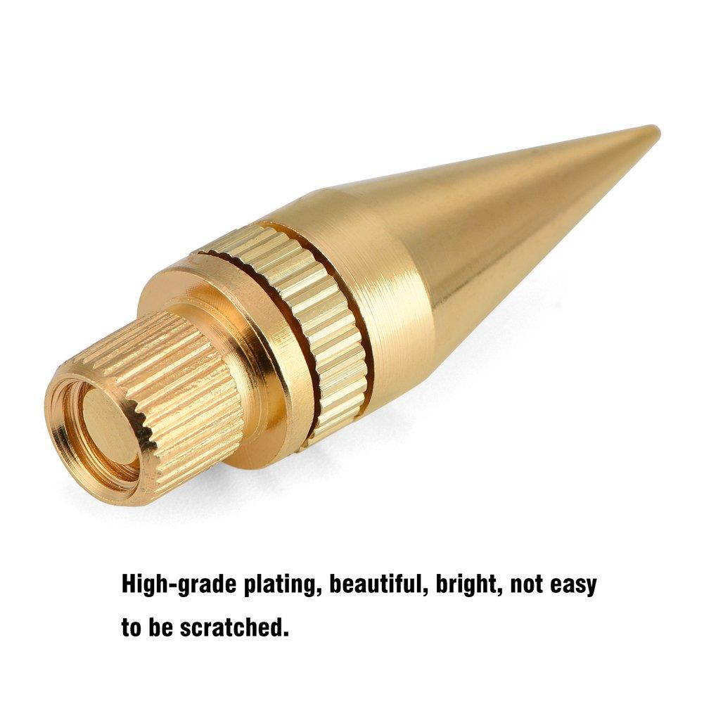 Speaker Spike Pad Kit, Fosa 8 Pairs Pure Copper Spike Isolation Stand with Base Pad Feet Mat for Subwoofer CD Audio Amplifier (36mm)