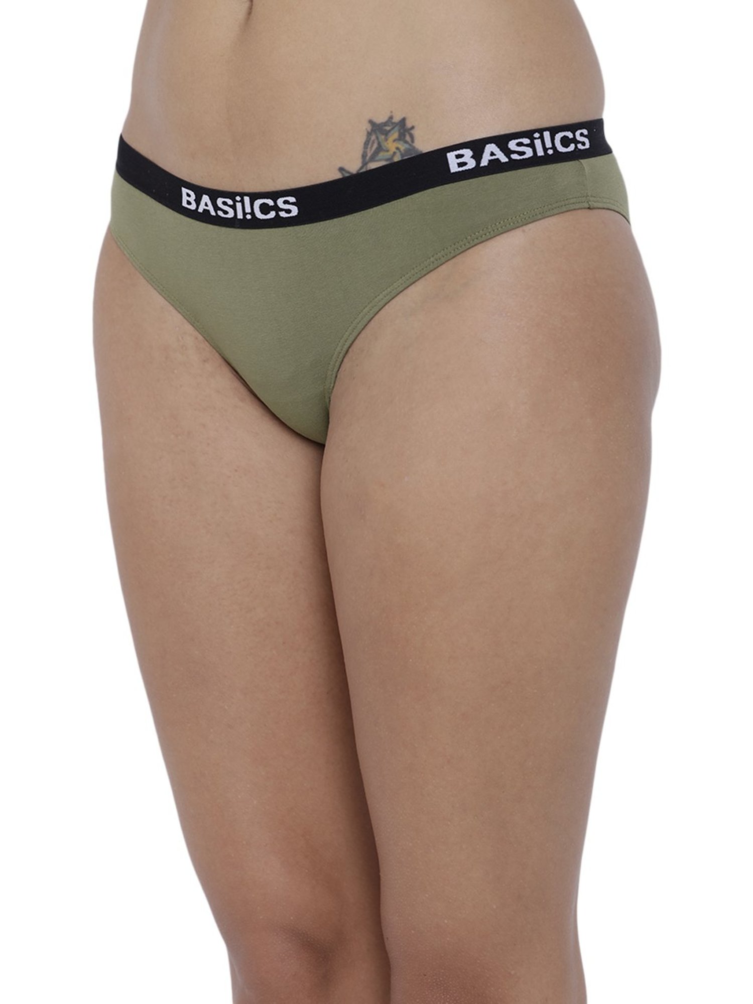 BASIICS by La Intimo Olive Bikini Panty