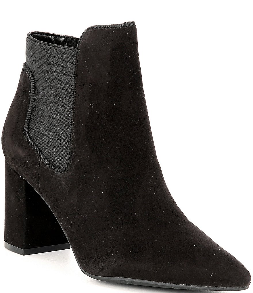 Preston & York Aggie Suede Block Heel Chelsea Booties
