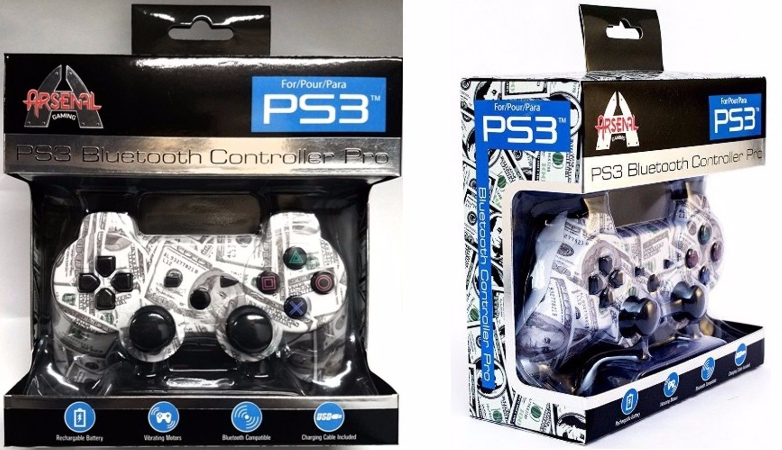 Arsenal PS3 bluetooth Wireless controller - Money with Free charge Cable
