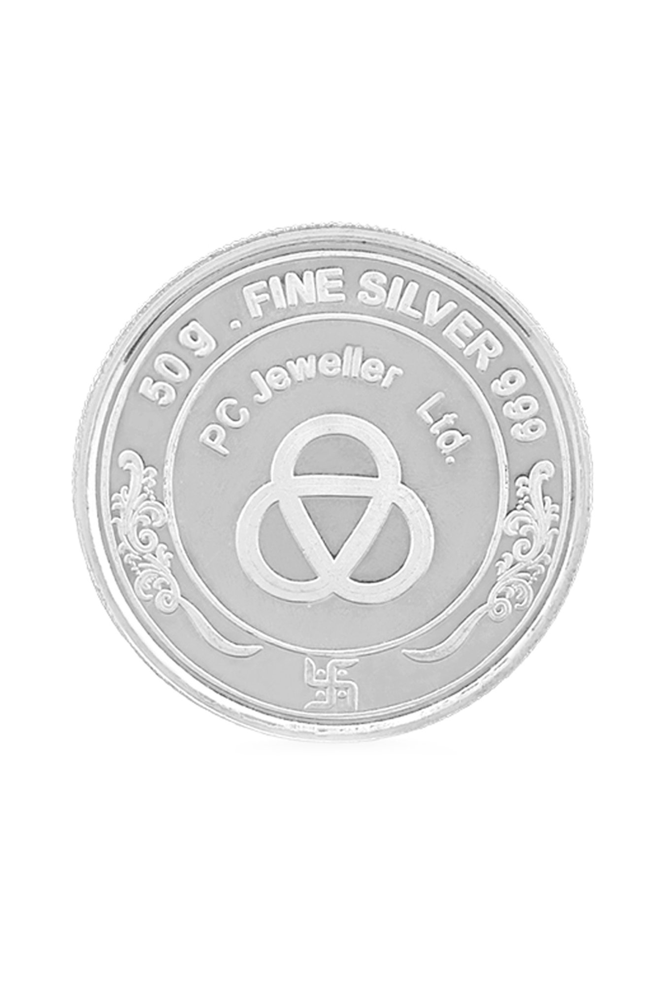 PC Jeweller Laxmi Ganesh 999 50gm Silver Coin