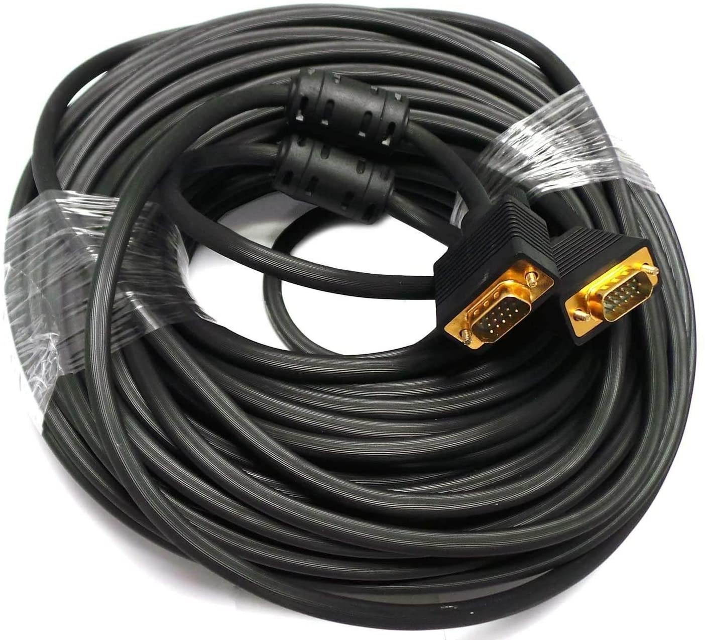 Premium 100ft M/M SVGA Cable Gold VGA HD15 100 Foot